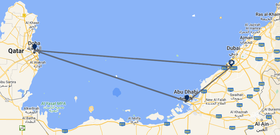 9-daagse cruise Dubai, Abu Dhabi en Doha